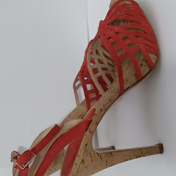 Calvin Klein Shoes - Closet yaya | Calvin Klein | Cork Red Sandal Platform 7 1/2